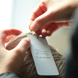 タグをつける朝