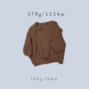 【Knitting NOTE】 CABLE TEE