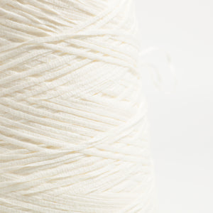 Cotton tape yarn -White-