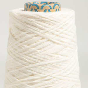 Cotton tape yarn -White-