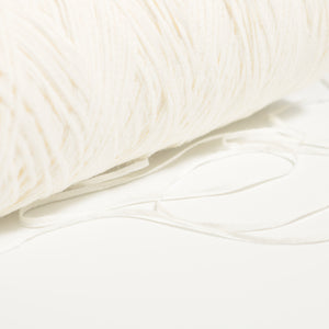 Cotton tape yarn -White-