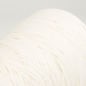 Cotton tape yarn -White-