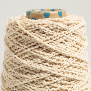 Cotton wavy yarn