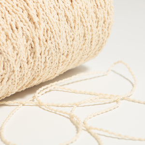 Cotton wavy yarn