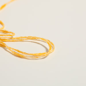 Cotton mix slub- Yellow×white-