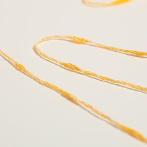 Cotton mix slub- Yellow×white-