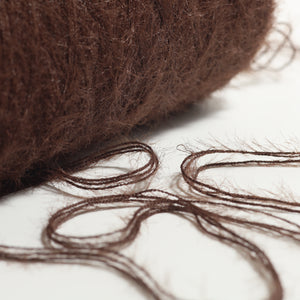 Shaggy yarn - Brown