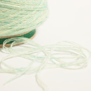 100g Lambswool mix グリーン＆ブルー（寒色）