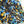 　Lace mini ribbon yarn - ブルーオレンジ Blue & Orange-