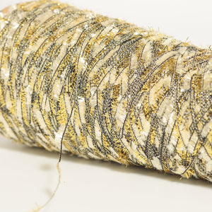 Metallic butterfly yarn -Gold-