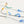 　Lace mini ribbon yarn - ブルーオレンジ Blue & Orange-