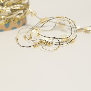 Metallic butterfly yarn -Gold-