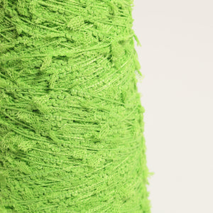 　Lace mini ribbon yarn - フレッシュグリーン Fresh green-