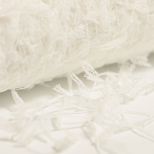 　Lace mini ribbon yarn - ホワイト White-