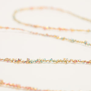 Metallic tape yarn -シャンパンゴールドChampagne Gold mix-