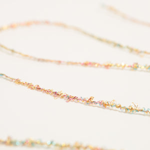 Metallic tape yarn -シャンパンゴールドChampagne Gold mix-