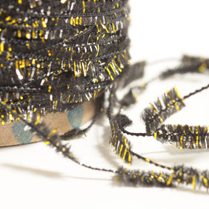 Metallic butterfly yarn -BK-