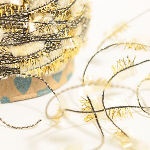 Metallic butterfly yarn -Gold-