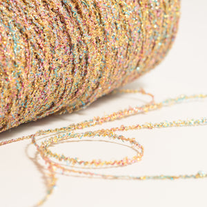 Metallic tape yarn -シャンパンゴールドChampagne Gold mix-