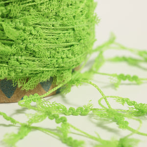 　Lace mini ribbon yarn - フレッシュグリーン Fresh green-
