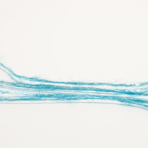Mohair-like yarn with a gentle shine-シアンブルーCyan blue-