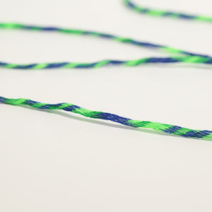 Covering yarn-Neon green & Navy -