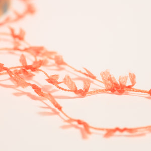 Ribbon yarn -ビビッドグコーラルレッド vivid coral red-