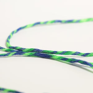 Covering yarn-Neon green & Navy -
