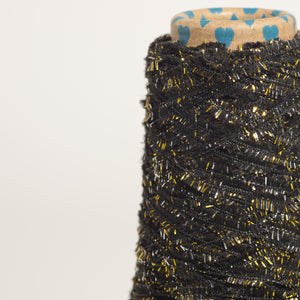 Metallic butterfly yarn -BK-