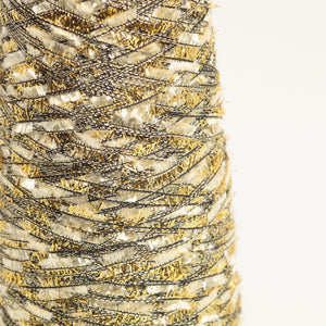 Metallic butterfly yarn -Gold-