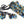 　Lace mini ribbon yarn - ブルーオレンジ Blue & Orange-