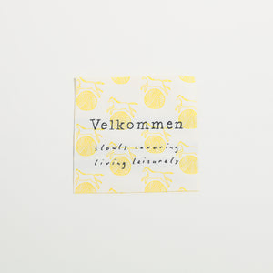 【Vel_original】Woven tag -Yellow-