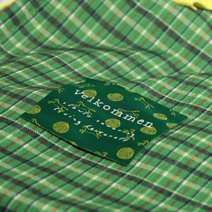 【Vel_original】Woven tag -Deep green-