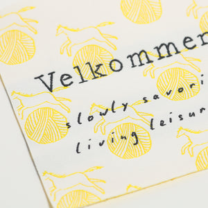 【Vel_original】Woven tag -Yellow-