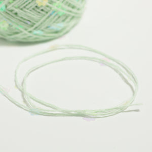 Flower Sequin Yarn-Mint Green-50g