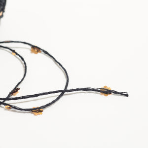 Flower Sequin Yarn-Black-50g