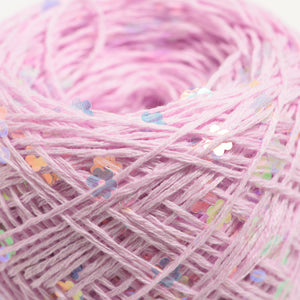 Flower Sequin Yarn-Pink Lilac-50g