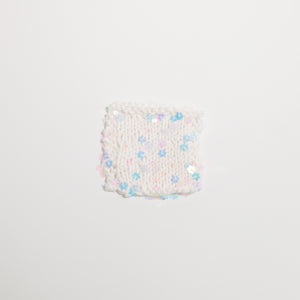 Flower Sequin Yarn-White-50g