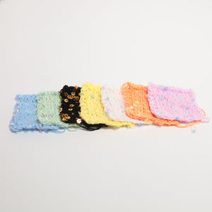 Flower Sequin Yarn-Baby Blue-50g