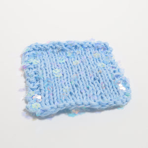 Flower Sequin Yarn-Baby Blue-50g