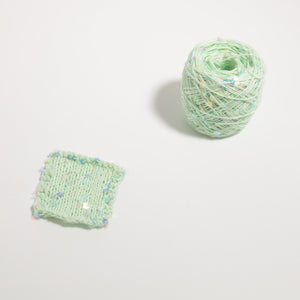 Flower Sequin Yarn-Mint Green-50g