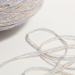 Cotton × Linen mix Boucl-Lavender-
