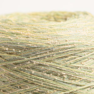 Cotton mix Mini Boucle-Green yellow-