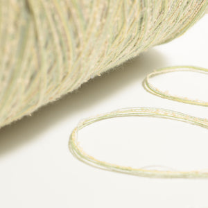 Cotton mix Mini Boucle-Green yellow-