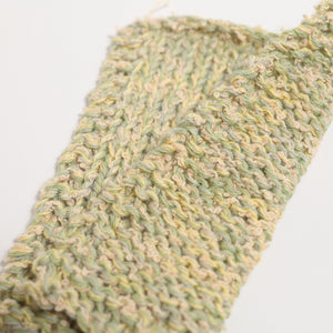 Cotton mix Mini Boucle-Green yellow-