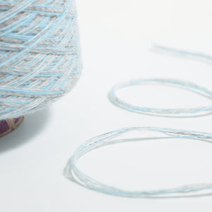 Italy cotton mix -Grey×Sky-