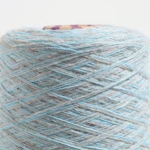 Italy cotton mix -Grey×Sky-
