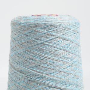 Italy cotton mix -Grey×Sky-