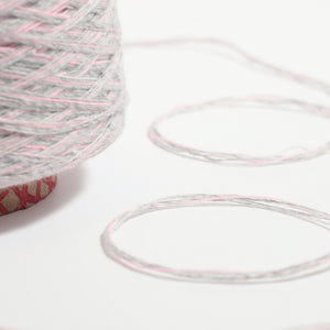 Italy cotton mix -Grey×Pink-