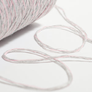 Italy cotton mix -Grey×Pink-